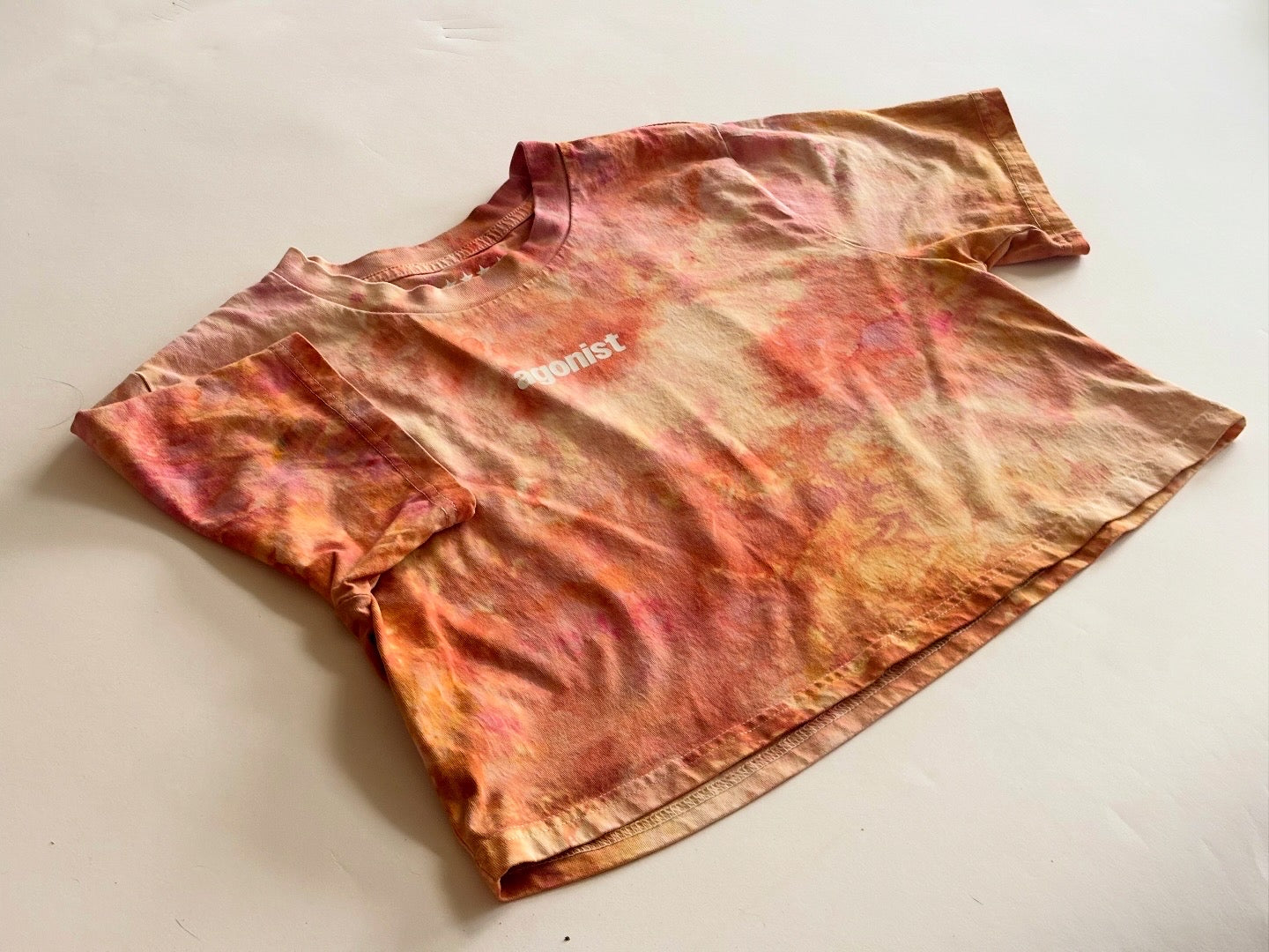 red rocks tie dye crop tee